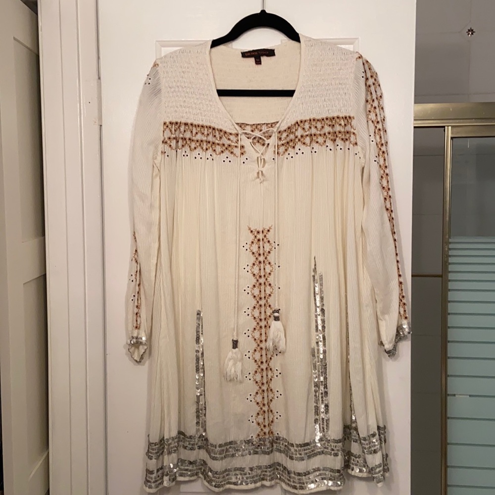 Boho long sleeve dress